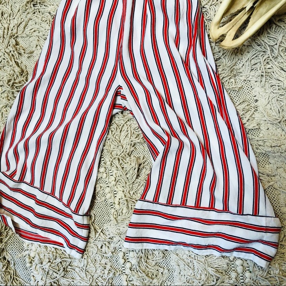 Urban outfitters: plunging halter jumpsuit stripes - Picture 5 of 8